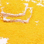 8/0 Glass Seed Beads Bulk, Orange-Yellow 3mm Tiny Round Craft Seed Bead, Small Mini Pony Beads for Jewelry Making Bracelet Necklace Wrist Beading Weaving Supplies, 2500pcs - color: Orange-Yellow
