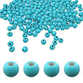 Turquoise Beads Bulk 4mm - 1400pcs Natural Semi-Precious Gemstone Round Space Loose Beads for Jewelry Making, Bracelets, Necklaces, Earring, DIY Handmade Crafts, Healing Stone Gifts - color: Round 4mm