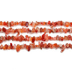PLTbeads 5-8mm Natral Healing Gemstone Waist Bracelets Necklace Kit Irregular Stone DIY Crafts Design Jewelry Making 1 Strand per Bag Approxi 34 inch (Red Agate Chips) - color: Red Agate Chips