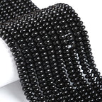 76pcs 5x8mm Natural Stone Black Agate Rondelle Spacer Loose Beads Abacus Disk Stone Round Loose Gemstone Beads for Jewelry Making DIY Bracelet Necklace - color: Black agate Stone, size: 5x8mm Abacus Disk