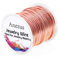 anezus 18 Gauge Jewelry Wire for Jewelry Making, Craft Wire Tarnish Resistant Copper Beading Wire for Jewelry Making Supplies and Crafting (18 Gauge, Copper) - color: Copper