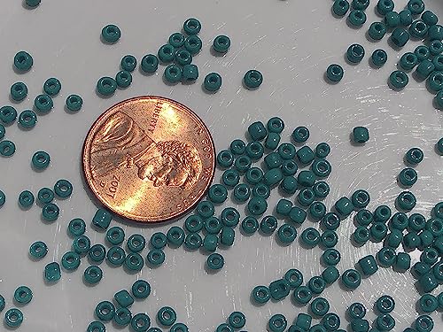 Seed Beads Size:11/0 50 gr / 1.76 oz (Green Aqua Opaque) - color: Green Aqua Opaque