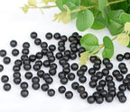 4mm 200pcs Natural Stone Round Beads Matte Black Onyx Genuine Stone Beading Loose Gemstone DIY Charm Smooth Beads for Bracelets Necklaces Earrings Hole Size 1mm (Matte Black Onyx 4mm) - color: Matte Black Onyx, size: 4mm