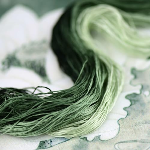 Natural 100% Mulberry Handmade Embroidery Silk Thread Silk Floss (40) - color: 40