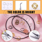 Tanstic 1403Pcs Silver Open Jump Rings Kit - 4mm, 5mm, 6mm, 7mm, 8mm, 10mm With Opener, Pliers and Tweezer for Jewelry Making - color: Silver Jump Rings