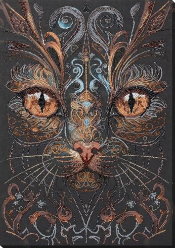 Wizardi Main Bead Embroidery Kit - The Look of a Witch. Colorful Beads, Beading Needles. DIY Kit. Embroidery for Beginners. Home Decor. AB-900 Abris Art - color: The look of a witch