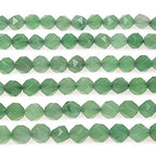 MJDCB Best Sellers Natural Stone Beads Faceted Polygon Green Aventurine Crystal Energy Stone Healing Power for Jewelry Making(8mm) - color: Green Aventurine