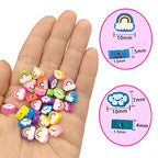 200pcs Rainbow Polymer Clay Beads, Mixed Clouds Charm Spacer Beads for DIY Bracelet Necklace Jewelry Making - color: Cloud