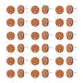 PH PandaHall Pandahall 50pcs Walnut Wood Flat Round Earring Stud 10mm Natural Wooden Earring Stud with 316 Stainless Steel Findings for DIY Earrings Making, Hole: 1.6mm
