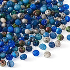 Craftdady 270Pcs Natural Gemstone Beads Rondelle Jasper Beads 6x4mm Dyed Faceted Round Loose Spacer Energy Healing Power Stone Beads for DIY Jewelry Crafts - color: 9 Colors Sesame Jasper