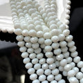440Pcs 4mm Faceted White Glass Crystal Briolette Beads for Jewelry Making, Bracelets, Earrings, Wind Chimes, Suncatchers - color: Ci White, size: 4mm