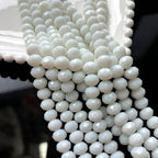 440Pcs 4mm Faceted White Glass Crystal Briolette Beads for Jewelry Making, Bracelets, Earrings, Wind Chimes, Suncatchers - color: Ci White, size: 4mm