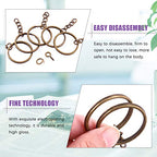 Swpeet 360Pcs 6/5" 30mm Bronze Key Chain Rings Kit, Including 120Pcs Keychain Rings with Chain and 120Pcs Jump Ring with 120Pcs Screw Eye Pins Bulk for Jewelry Findings Making (Bronze) - color: Bronze, size: 30mm