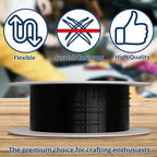 Soft Flex Econoflex Hobby Beading Wire - Flexible Stainless Steel Wire for Crafting - 7 Strand 0.19 30 Ft - style: Midnight Black