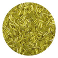 2000Pcs Tube Seed Beads 2x7mm Mini Long Glass Bugle Bead Small Craft Loose Spacer Beads for DIY Phone Charms Waist Bead Bracelets Earrings Necklaces (Lemon Yellow) - color: Lemon Yellow
