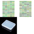 70Pcs Flat Round Transparent Glass Cabochons with Eye Pattern Flatback Glass Dome Flatback Cab Beads for Photo Cameo Jewelry Making Necklace Ring DIY Crafts 8x2mm Green - color: 70Pcs-8x2mm-Green