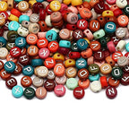 ToBeIT 1000pcs Letter Beads Acrylic Bead Alphabet A-Z Round Beads for DIY Jewelry Making, Bracelets, Necklaces (Silver) - color: bg-color silver