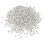 1200 Pcs Silver Plated Smooth Round Metal Beads - Spacer, Crimp, Clamp End Stopper Beads 4 mm for Jewelry Making - color: Silver 4mm 1200 Pcs