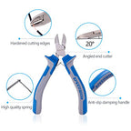 SPEEDWOX 4 Inches Diagonal Pliers Small Wire Cutters Mini Precision Plastic Nippers Plastic Side Cutter Side Cutting Micro Fine Pliers Functional Professional Hand Tool with Spring for Jewelry Making - style: 4" Diagonal Plier