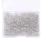 BEADIA Platinum Plated Jump Rings Non Tarnish 5mm 400pcs for Jewelry Making Findings - color: Platinum, size: 0.7x5mm