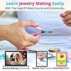MODDA Deluxe Jewelry Making Kit with Video Course, Includes Instructions, Beads, Necklace, Bracelet, Earrings Making, Crafts for Adults, Beginners, Christmas Gift for Teens, Girls 13-15, Moms, Women - color: Deluxe Jewelry Making Kit