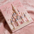 Jendfert DIY 3D Pearl Painting Kit, Castle Design with Fireworks, Plastic Pearl Art Craft for Adults and Beginners, Home Wall Decor - No Framework