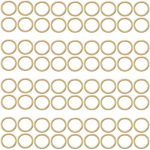 600Pcs 5mm Gold Open Jump Ring, Used for Key Chain, Jewelry Making, Necklace Maintenance and Earring Decoration DIY Process Open Jump Ring (600Pcs) - color: Gold/600pcs, size: 5mm