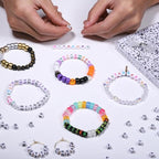 Acrylic Letter Beads Alphabet Black Letter White Cube Beads for Friendship Bracelets and Gifts Souvenir Jewelry Making(6 * 6mm Cube, 900pcs) - color: Black White(Cube)