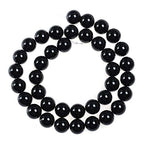 Natural Stone Beads 3mm Black Onyx Agate Gemstone Round Loose Beads Crystal Energy Stone Healing Power for Jewelry Making DIY,1 Strand 15" - color: Black Onyx, size: 3MM