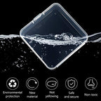 Jetec 6 Pieces Mini Plastic Clear Beads Storage Containers Box for Collecting Small Items, Beads, Jewelry, Business Cards, Game Pieces, Crafts (2.9 x 2.9 x 1 Inch) - size: 2.9 x 2.9 x 1 Inch