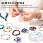 Sthmeyue Bead Baking Rack, Polymer Clay Tools, Clay Bead Drying Rack Jewelry Making Supplies（with 20 Pins & 2 Roll of Elastic Strings）