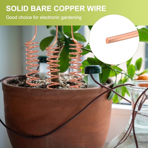 PATIKIL 99.9% Pure Copper Wire for Jewelry Making, 16 Gauge (1.3mm) Copper Craft Wire 24.6 Feet Beading Jewelry Making Supplies for Crafting Wreath Electroculture Gardening - size: 16 Gauge x 24.6 Feet