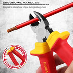 Insulated Screwdriver & Pliers Set: 14-Piece VDE Insulated Set 1000V Insulated Electrician Tool Set with Magnetic Phillips, Slotted Screwdrivers and Insulated Pliers - style: 14 PCS VDE All-in-One + Pliers
