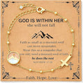 Cross Bracelet Gifts for Women Her - 14K Gold Plated Move Mountains Mustard Seed Cross Bracelet Faith Belief Bracelets Jewelry Gifts for Mom Girlfriend Bestie‌ Wife Mothers Day Birthday 8th Grade Graduate Graduation Anniversary‌ - style: Move Mountains Mu