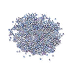 Craftdady 12/0 Metallic Round Glass Seed Beads 2mm Colorful Tiny Loose Ball Pony Spacer Beads About 3300Pcs for Jewelry Making Hole: 0.3mm - color: Metallic Colorful, 2mm