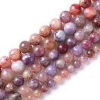 60pcs 6mm 5A Natural Pink Tourmaline Stone Beads Round Loose Spacer Healing Energy Beads for Jewelry Making DIY Bracelets Necklaces 15" (6mm, Pink Tourmaline) - color: Pink Tourmaline, size: 6mm
