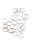 20pcs 925 Sterling Silver Open Jump Rings, 16 Gauge 9.0mm OD/6.5mm ID Made in USA by CRAFT WIRE - size: 9.0mm OD/6.5mm ID