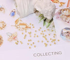 Round Glass Beads Penta Angel 2200Pcs 2mm Mini Craft Loose Spacer Pony Beads for Earring Bracelets Necklace Waist Beads Jewelry Making (Light Gold) - color: Light Gold