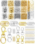 990PCS FIVEIZERO Keychain Making Kit - Keychain kit with Key Ring, Key Chain Clip, Lobster Claw Clasps, Swivel Snap Hook, Jumprings & Extender Chain for Crafts, DIY Projects and Jewelry Making - color: mix