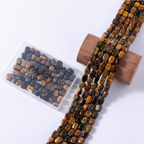 Natural Large Yellow Tiger Eye Cube Stone Beads 8x11mm 38cm/str Loose Semi Gemstone Stone Square Beads for Making Bracelets Necklace - color: Yellow Tiger Eye