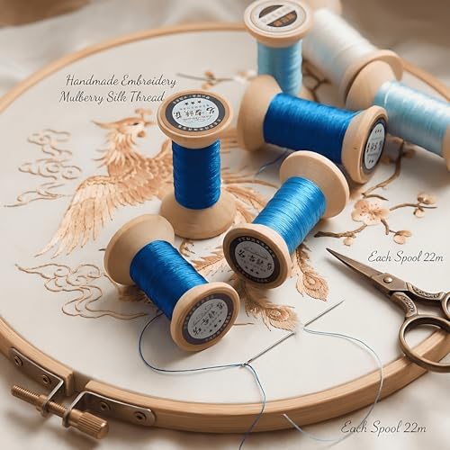 Natural 100% Mulberry Handmade Embroidery Silk Thread Silk Floss (29) - color: 29