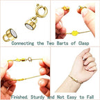 Magnetic Necklace Clasps and Closures 18K Gold and Silver Plated Bracelet Converter Clasp,Suitable for Necklaces Chain Extender - color: 18Pcs | 6Gold & 6Silver