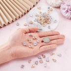 Beadthoven 1 Box 80Pcs 10 Styles Cubic Zirconia Alloy Rhinestone Charms Pendants for Necklace Bracelet Earring Jewelry Making Light Gold & Platinum - color: Light Gold & Platinum-Mixed Shape