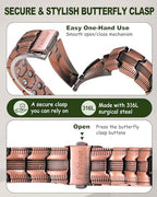 Copper Bracelet for Men, 2X Strength 99.99% Pure Copper Magnetic Bracelet with Magnets, Butterfly Clasp Design, Adjustable Length with Sizing Tool - color: Copper