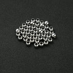 60 Pcs 304 Stainless Steel Smooth Round Spacer Beads 3mm Hole,Seamless Loose Beads for DIY Bracelet Jewelry Making Findings 6mm - color: steel, size: 6*3mm