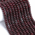 76pcs 5x8mm Natural Stone Garnet Red Jade Rondelle Spacer Loose Beads Abacus Disk Stone Round Loose Gemstone Beads for Jewelry Making DIY Bracelet Necklace - color: Garnet Red Jade Stone