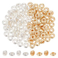 PH PandaHall 100pcs 14K Gold & Silver Spacer Beads, 6x2.5mm Rondelle Bracelet Beads for DIY Jewelry Making