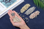XIANNVXI 500Pcs Star Spacer Beads for Jewelry Making - Smooth Loose Beads for DIY Bracelets, Necklaces & Earrings (Gold, Silver, Rose Gold) - color: Star 3 colors