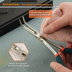 SPEEDWOX Long Reach Needle Nose Pliers with Serrated Jaws Bend Nose Pliers Fish Pliers Hook Remover Angled Needle Nose Plier with Cutter for Hard to Reach Narrow Spaces Jewerly Making - style: Needle Nose Pliers with bend nose