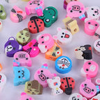 200 PCS Colorful Animal Mixed Polymer Clay Soft DIY Beads for Jewelry Making - 10mm - color: Clay Animals